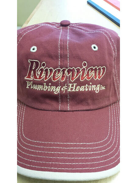 Riverview Plumbing & Heating Baseball Cap by D R Designs, LLC.