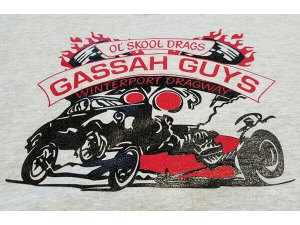 Gassah Guys logo on shirt by D R Designs, LLC.